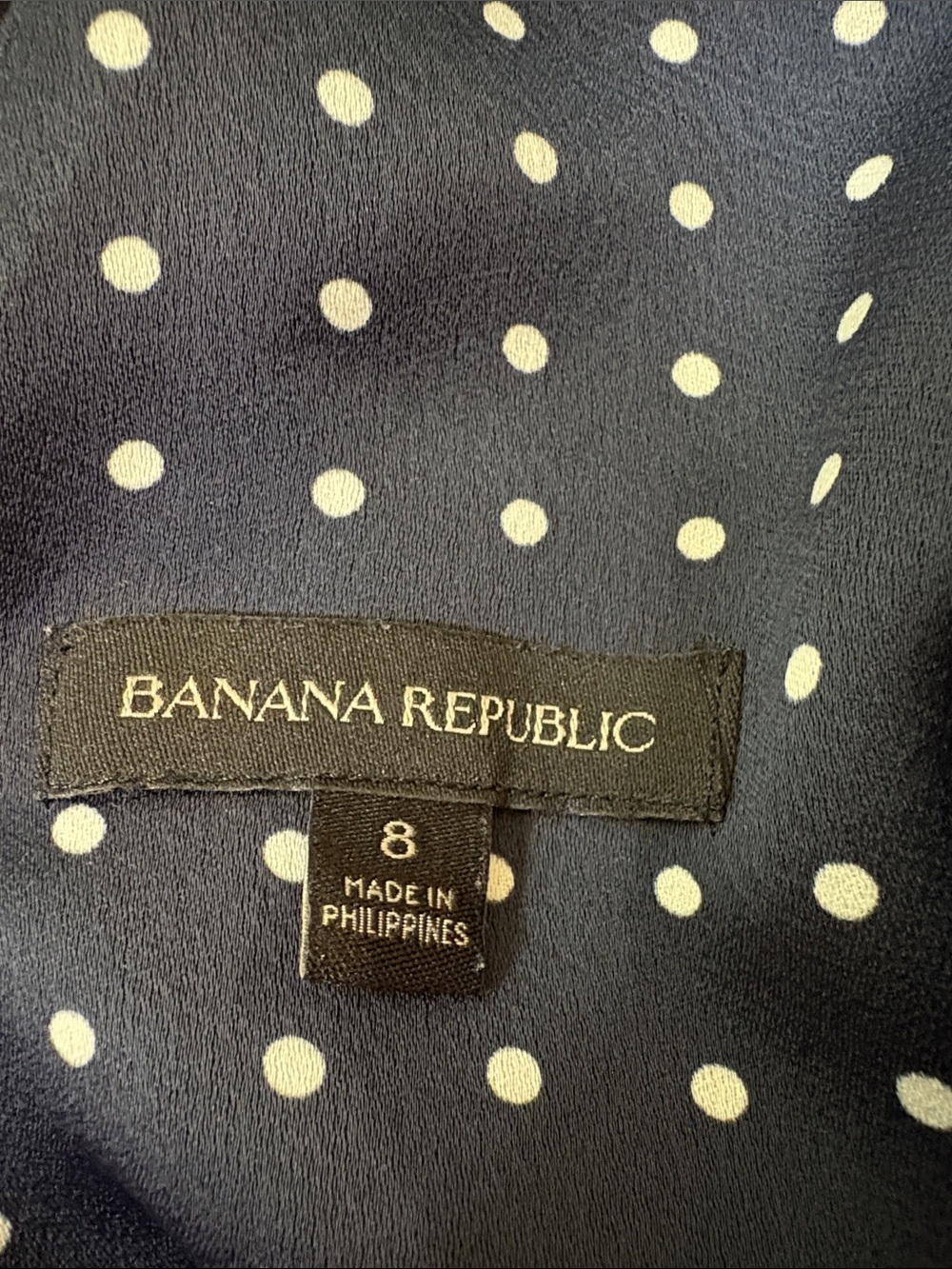 Banana Republic Polka Dot Twist Back Crop Wide Leg Jumpsuit size 8 classic - Picture 8 of 9